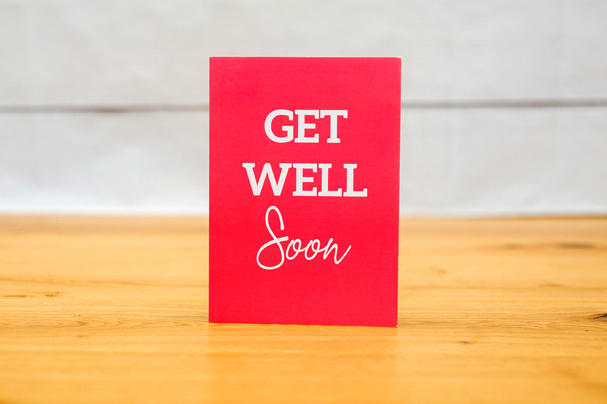 Get Well Soon Card Yorkshire Flapjack